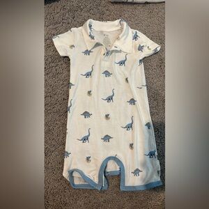 Kyte Baby Jurassic Print Kids Collared One Piece